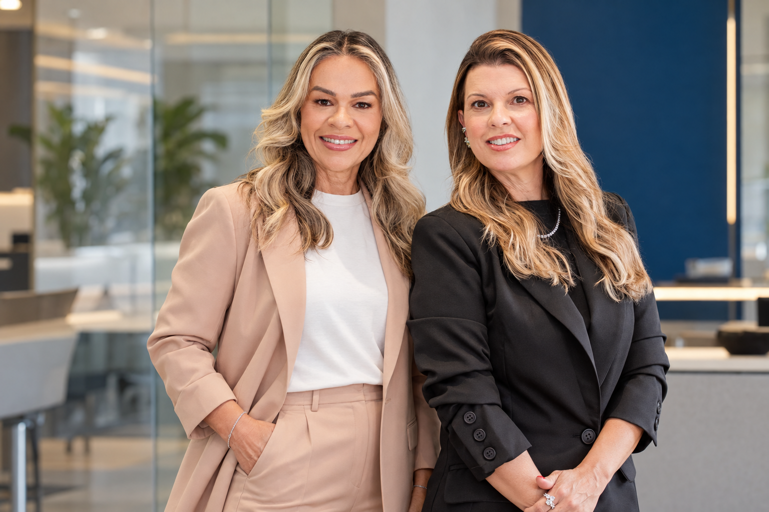 Rosiane e Thais, fundadoras da Delux Imóveis